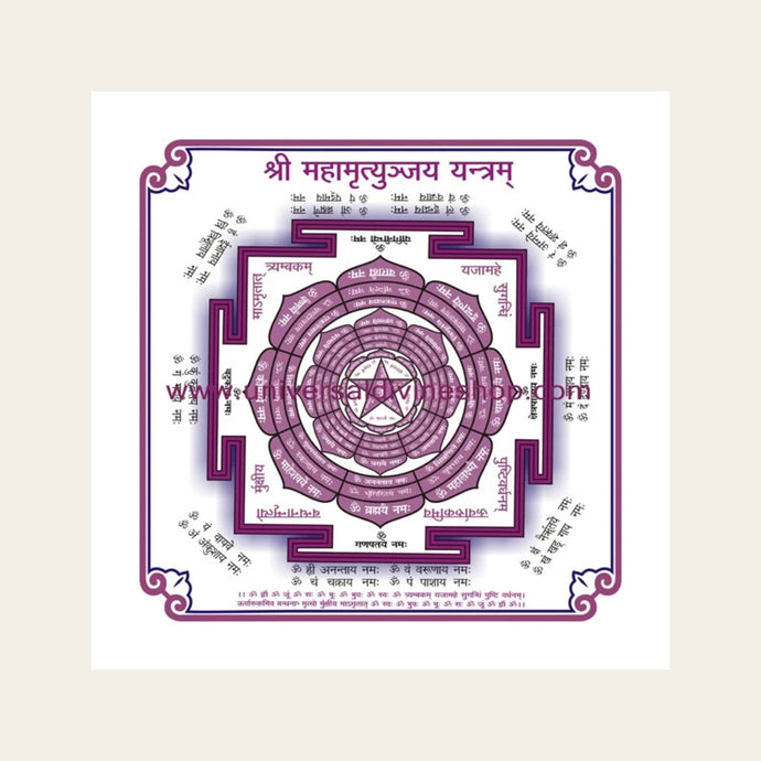 Maha Mritunjaya Yantra Paper Small