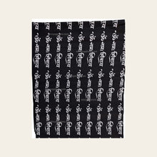 Om Namah Shivay Shawl - Black