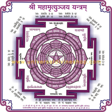Maha Mrityunjaya Yantra Paper Big